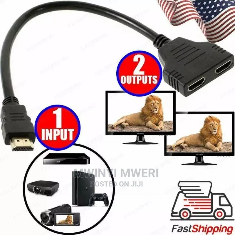 HD 1080P V1.4 2 Dual Port Y Splitter