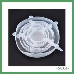 Mifuniko Ya Silicon (6 Pc)
