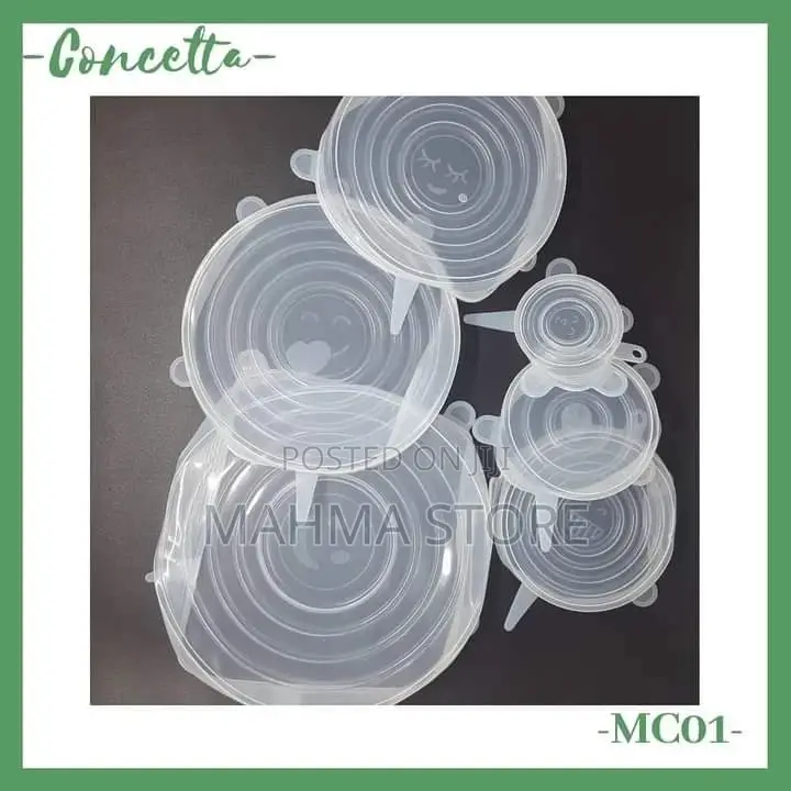Mifuniko Ya Silicon (6 Pc)