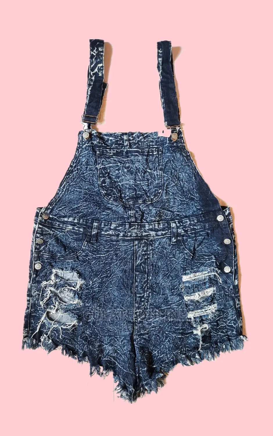 Thrift Denim Rompers