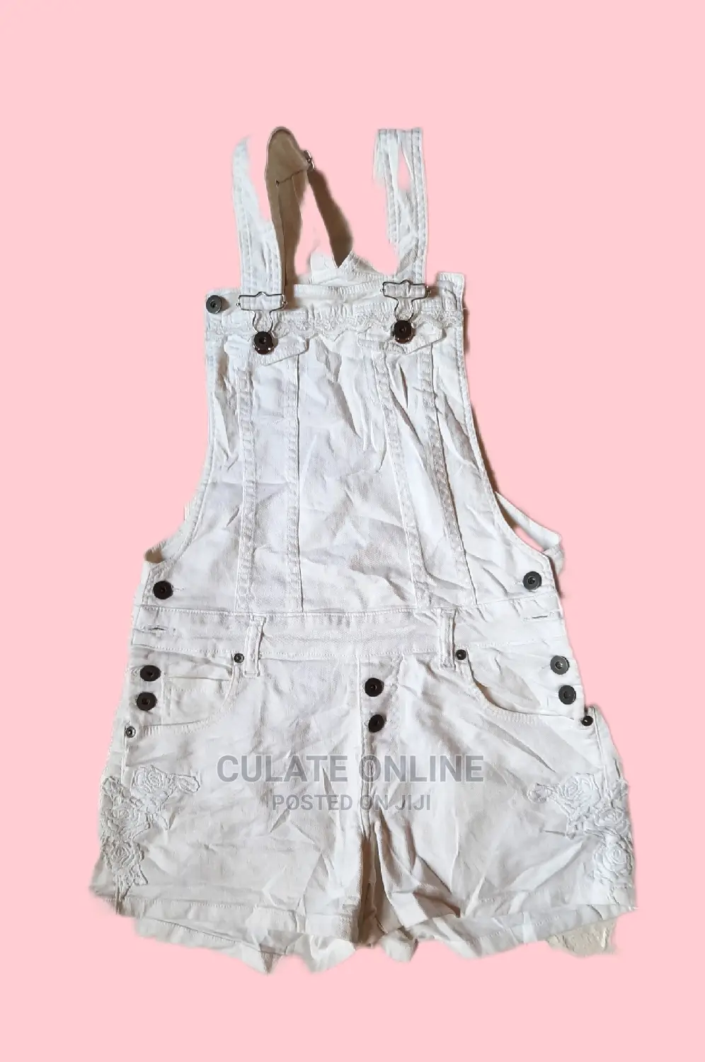 Thrift Denim Rompers