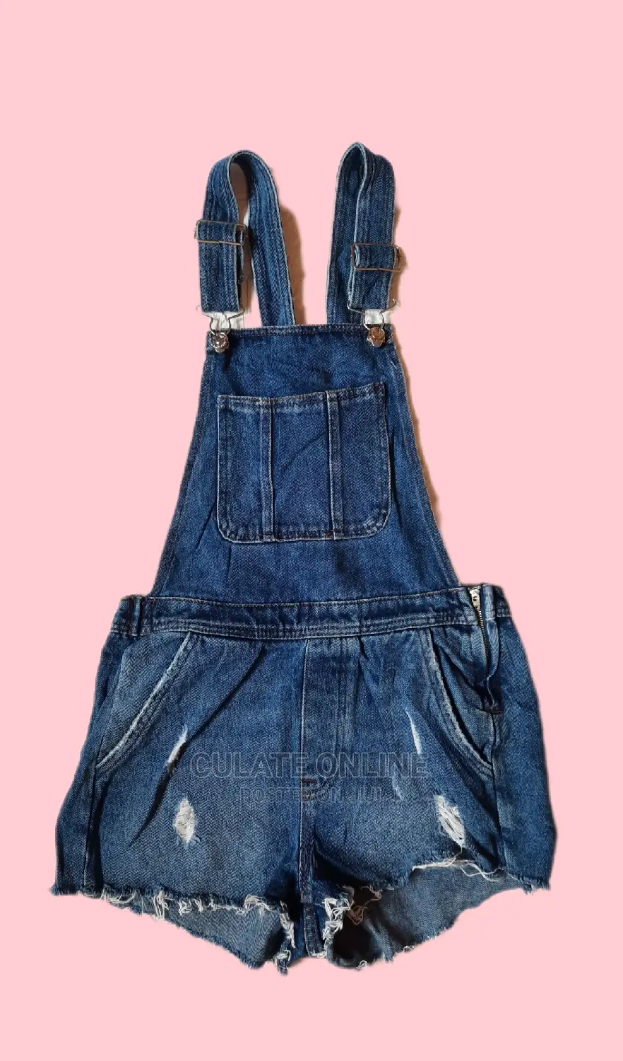 Thrift Denim Rompers