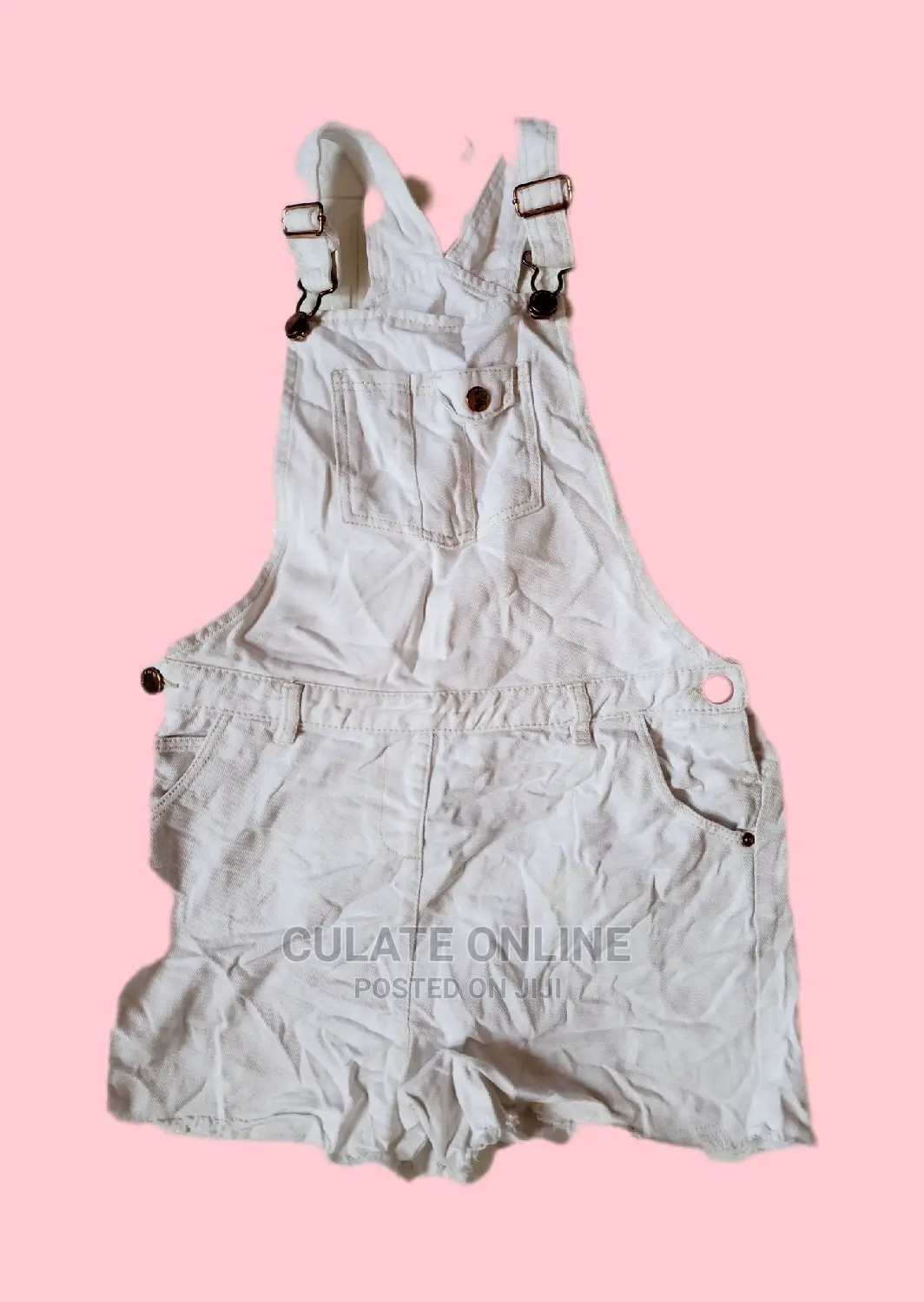 Thrift Denim Rompers