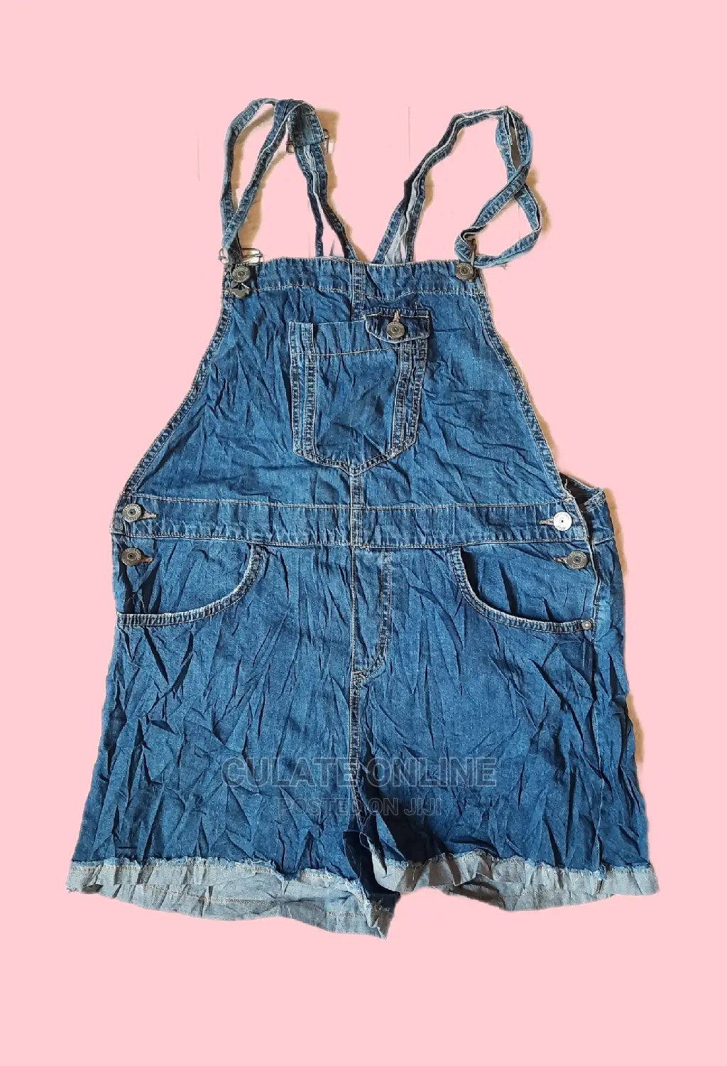 Thrift Denim Rompers