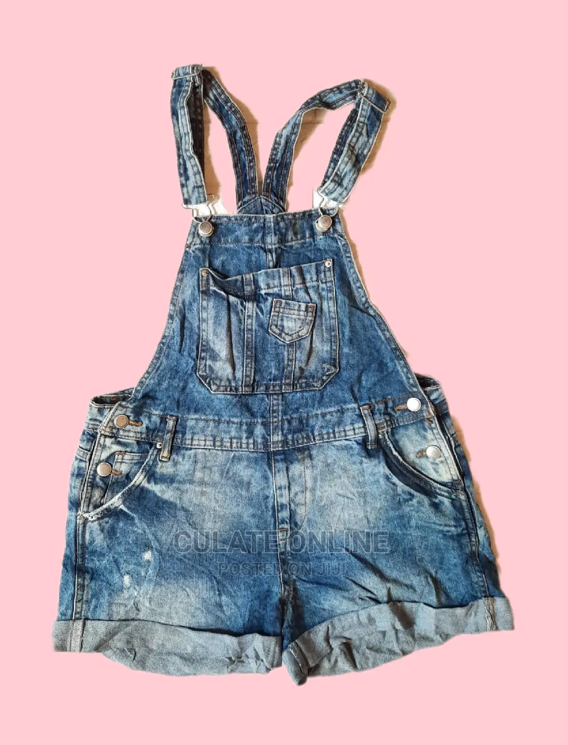 Thrift Denim Rompers