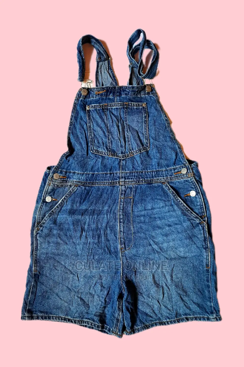 Thrift Denim Rompers