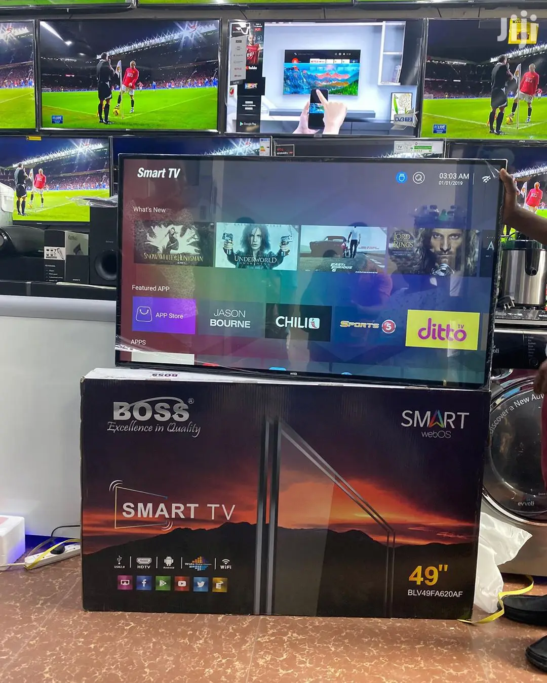 Boss Smart Uhd TV 49 Inches