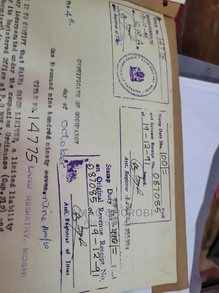 Acre 1450 for Sale Loction Morogoro in Morogoro Urban Land & Plots