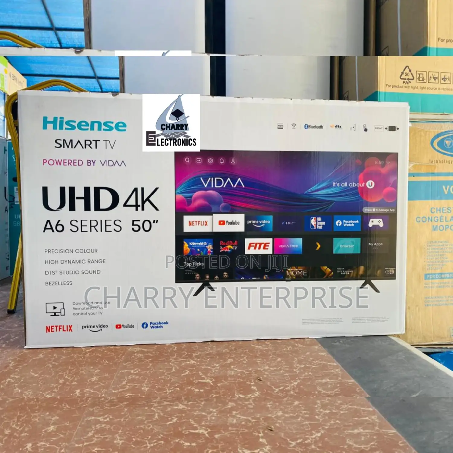 Hisense Smart Uhd Vidaa Frameless50 Inch A6 Series