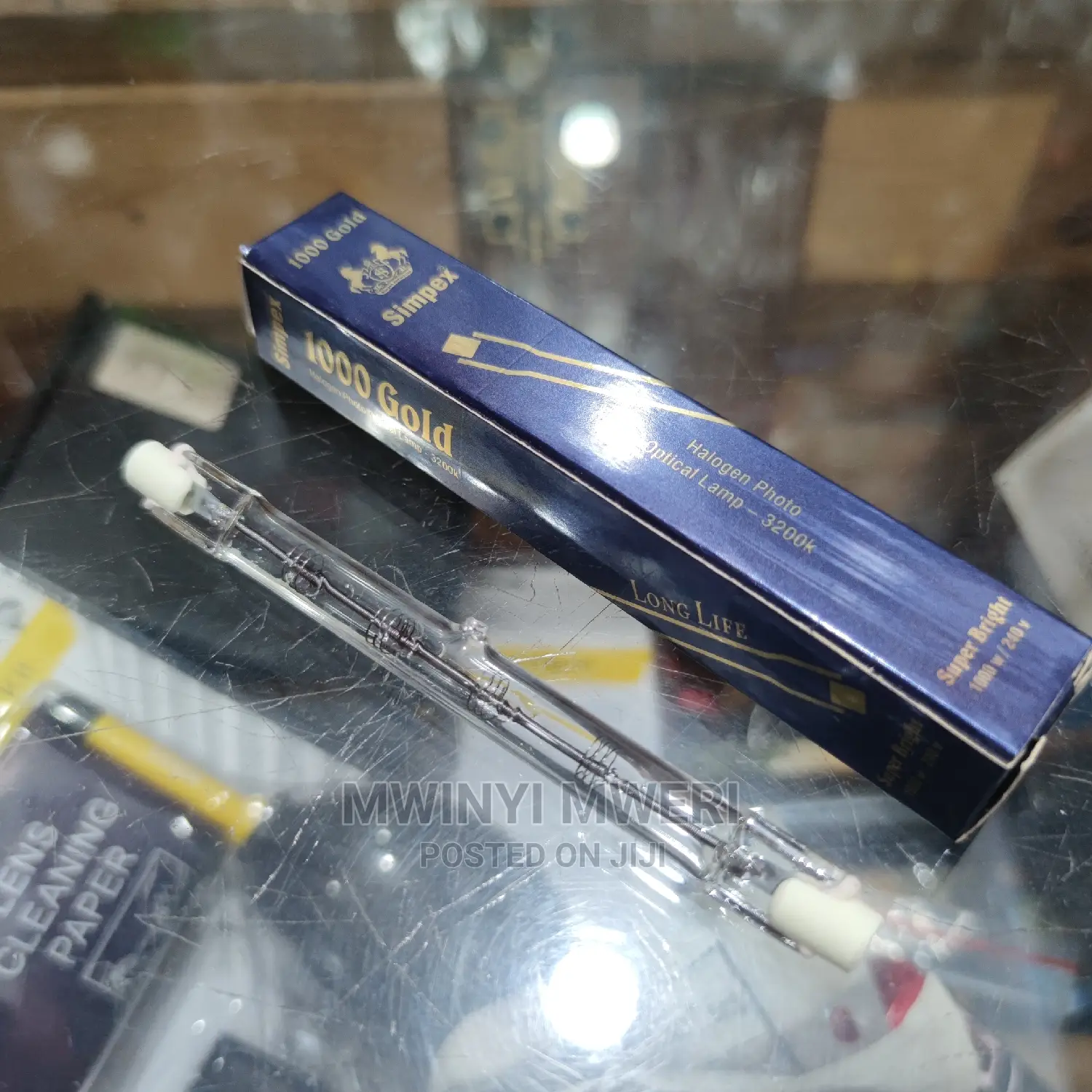 3pcs Simplex 1000 Gold Halogen Photo Optical Lamp 