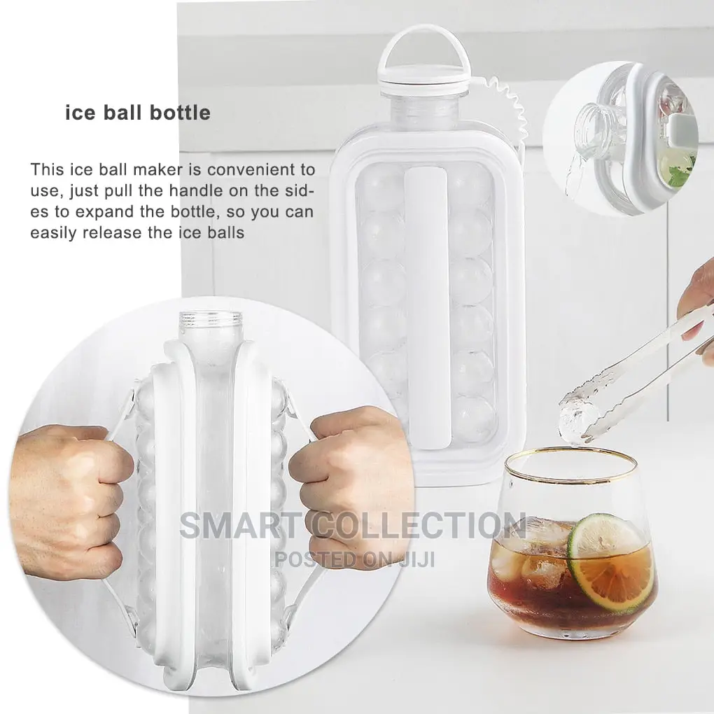 2 in 1 Ice Ball Maker Bottle/Ice Cubes