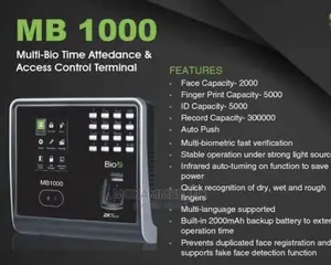 Multi Bio Time Attendance Access Control Terminal