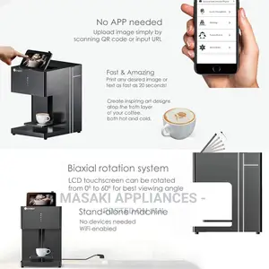 EVEBOT Coffee Printer Machine Digital Wifi Edible Ink 3D