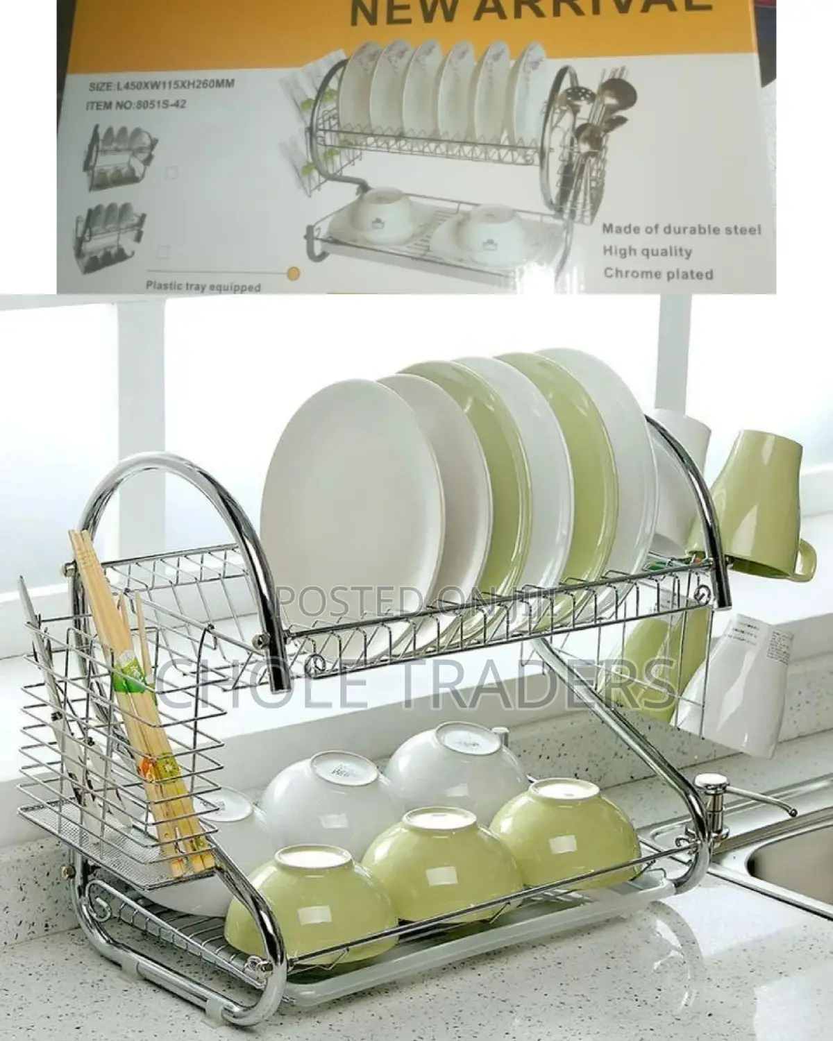 2 Layer Dish Rack / Drainer
