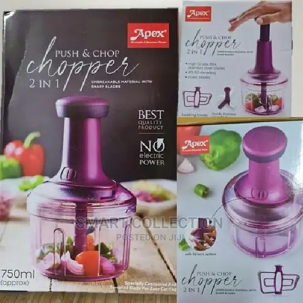 Manual Apex Smart Push Chopper, for Kitchen