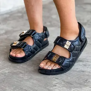 Lady's Open Shoes Black