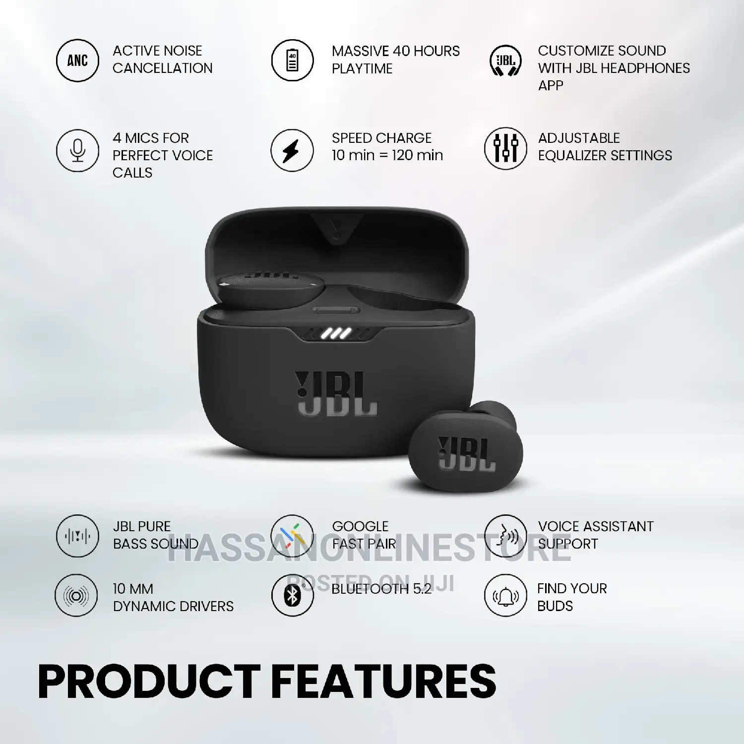 JBL Tune 130NC Noise-Canceling