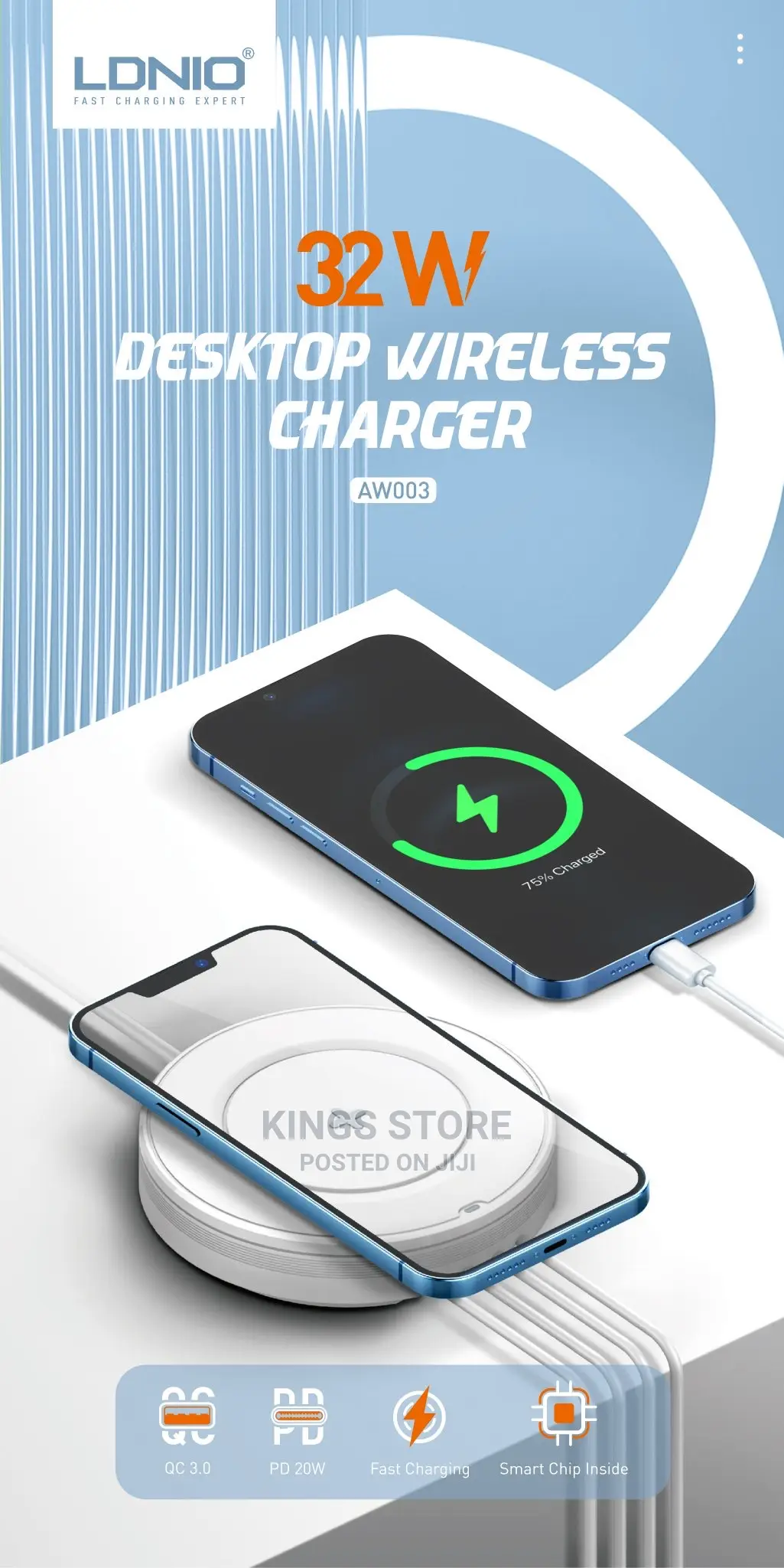 LDNIO 32W With Wireless Charging