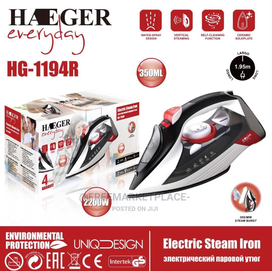 Haeger Electric Steam Iron 1194 in Ilala Home Appliances, Michael