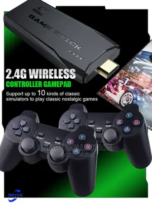 2.4G Wireless Controller HDMI Game Stick 64GB Game Console