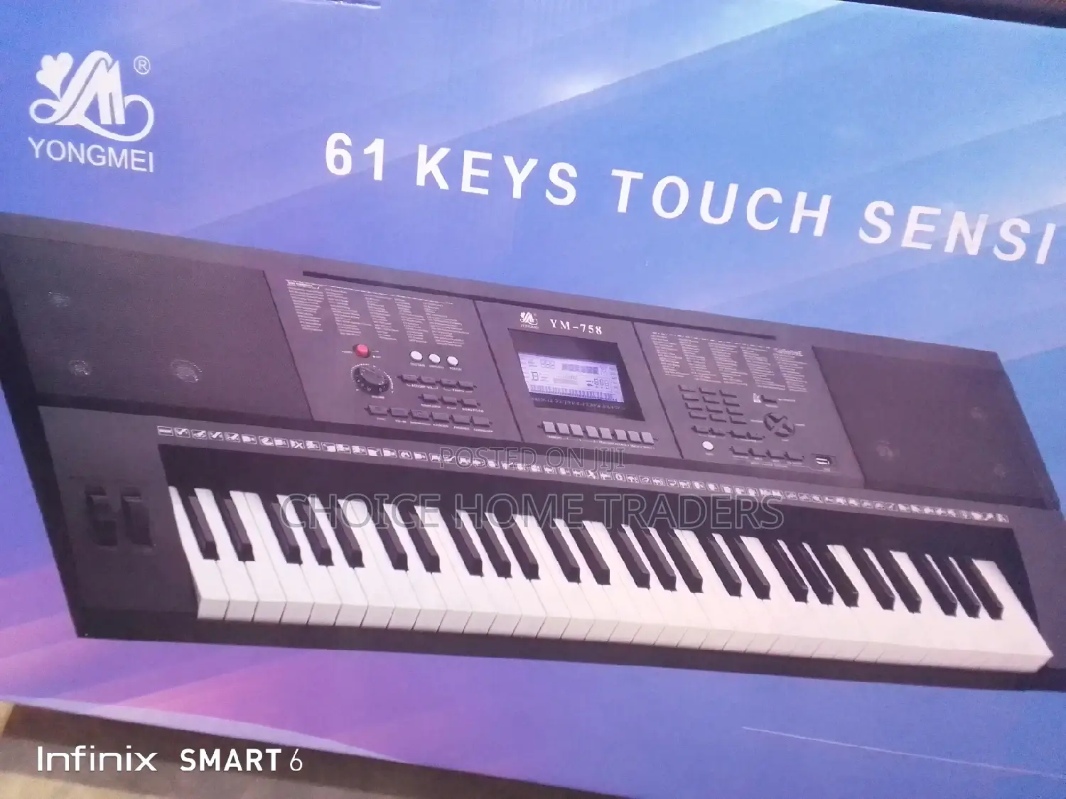 61 Keys Touch Sensitive Keybord(Kinanda Kikubwa K)