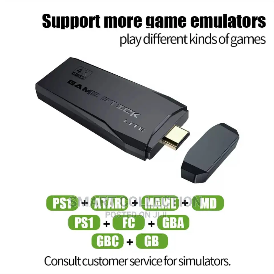 2.4G Wireless Controller HDMI Game Stick 64GB Game Console