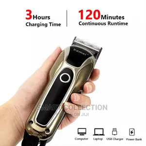 Kemei KM-1990 Rechargeable Classic Clipper With LED DISPLAY