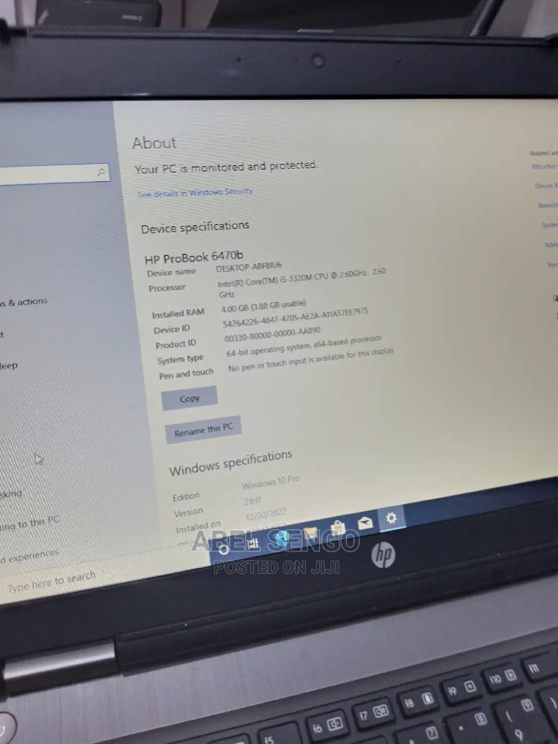 Laptop HP ProBook 6360B 4GB Intel Core I5 HDD 500GB