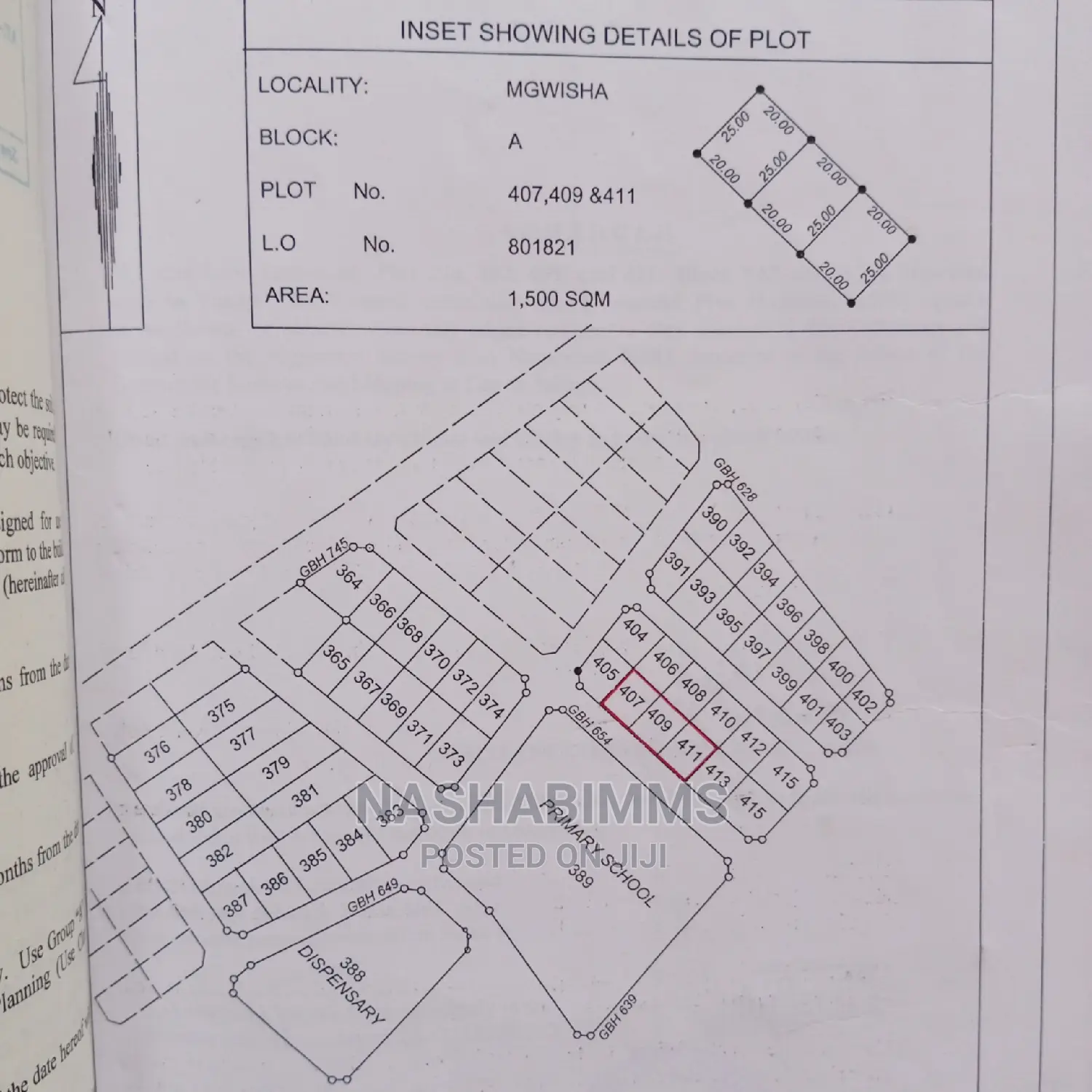 Plot for Primary School in Tanga City