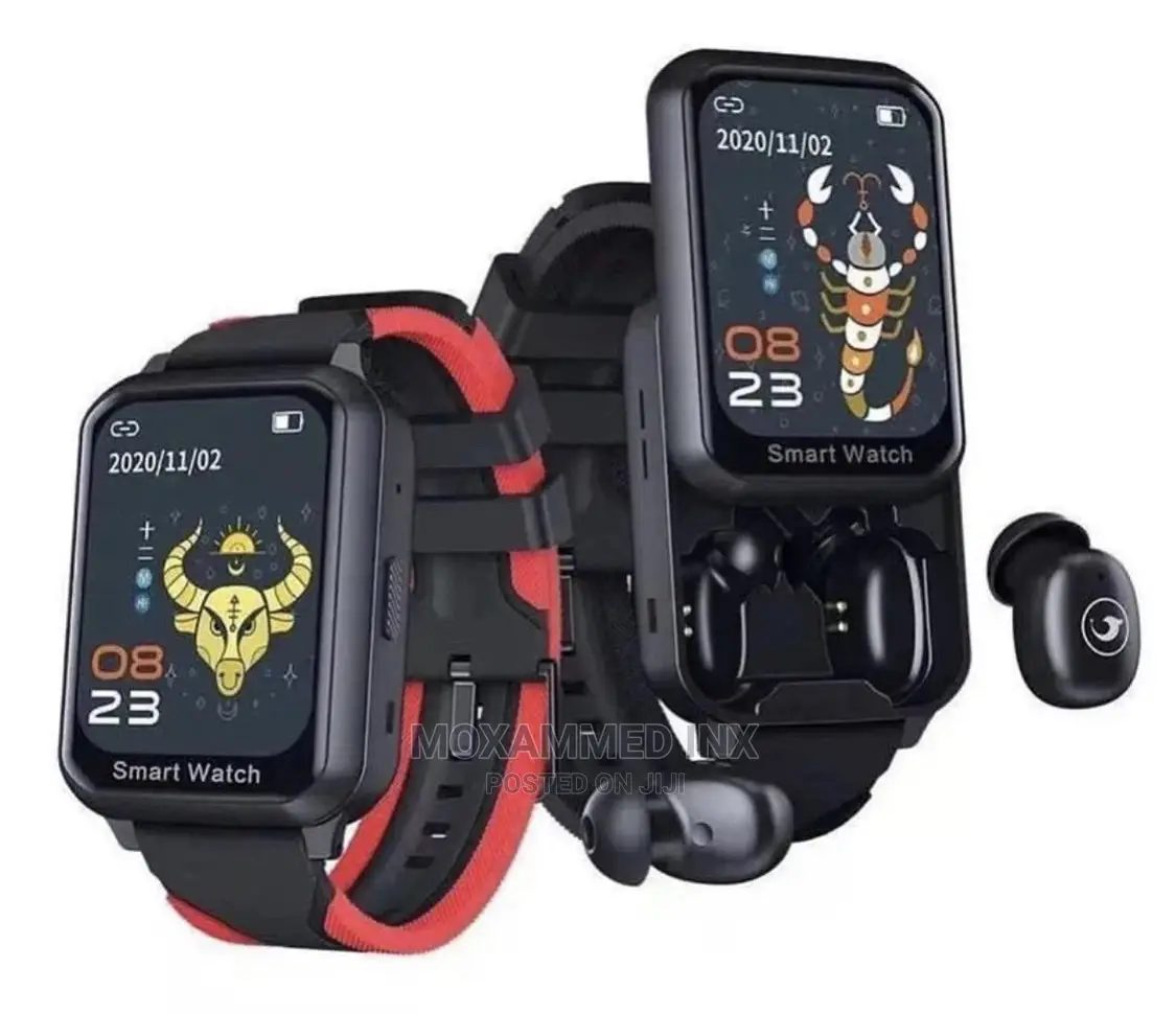 Smart Watch With Earbuds