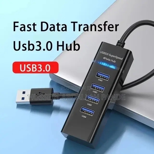 Usb 3.0 Hub 4-Port High-Speed USB Splitter