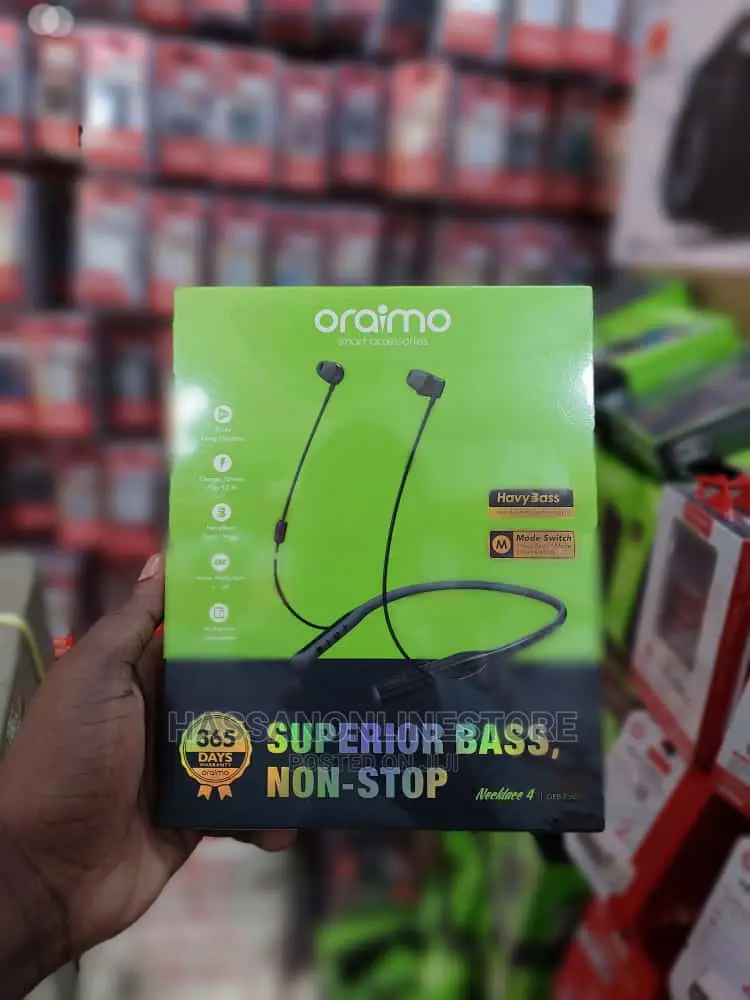 Oraimo Necklace 4 Dual EQ Multiple Connection 50-Hr Playtime
