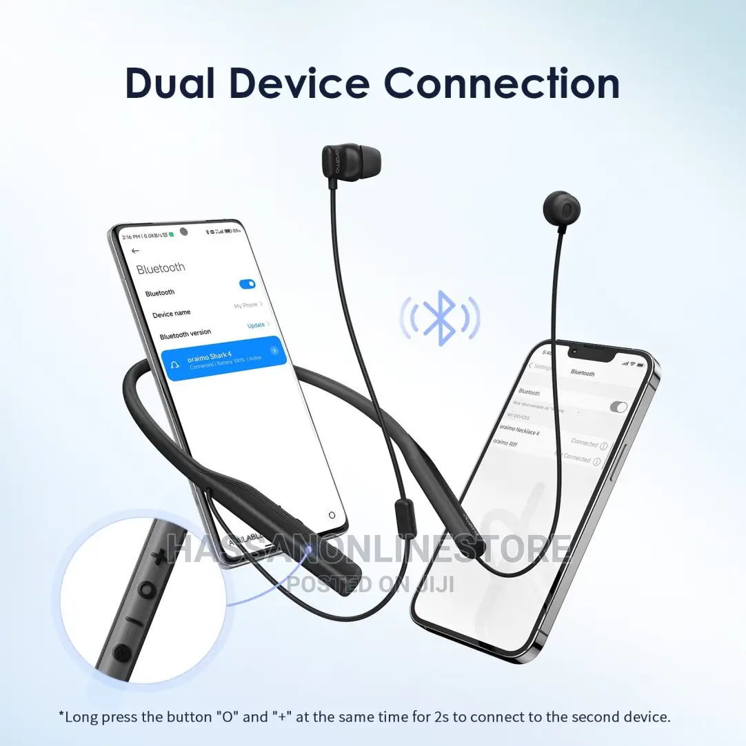 Oraimo Necklace 4 Dual EQ Multiple Connection 50-Hr Playtime