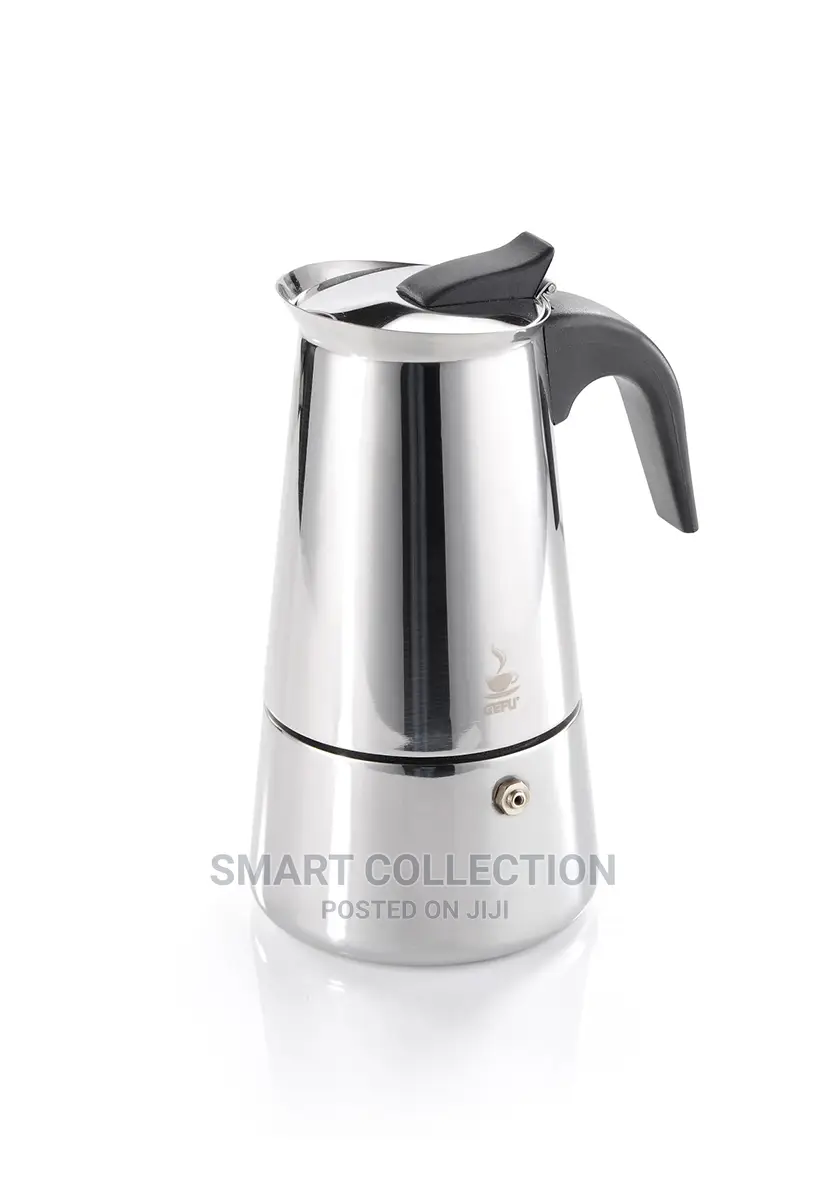 4 Cup Espresso Coffee Maker Stainless Steel