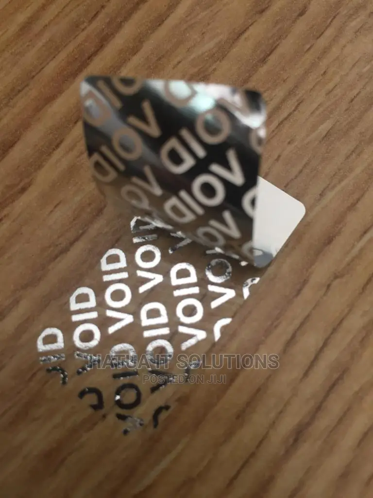 Silver Void Alimium Asset Label Rolls 50MMX25MM
