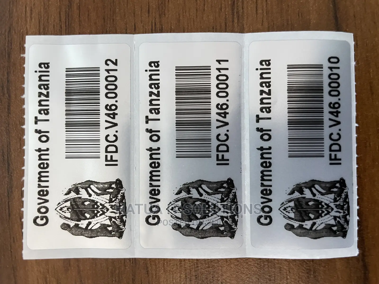 Silver Void Alimium Asset Label Rolls 50MMX25MM