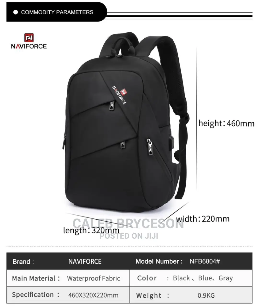 Naviforce Bags