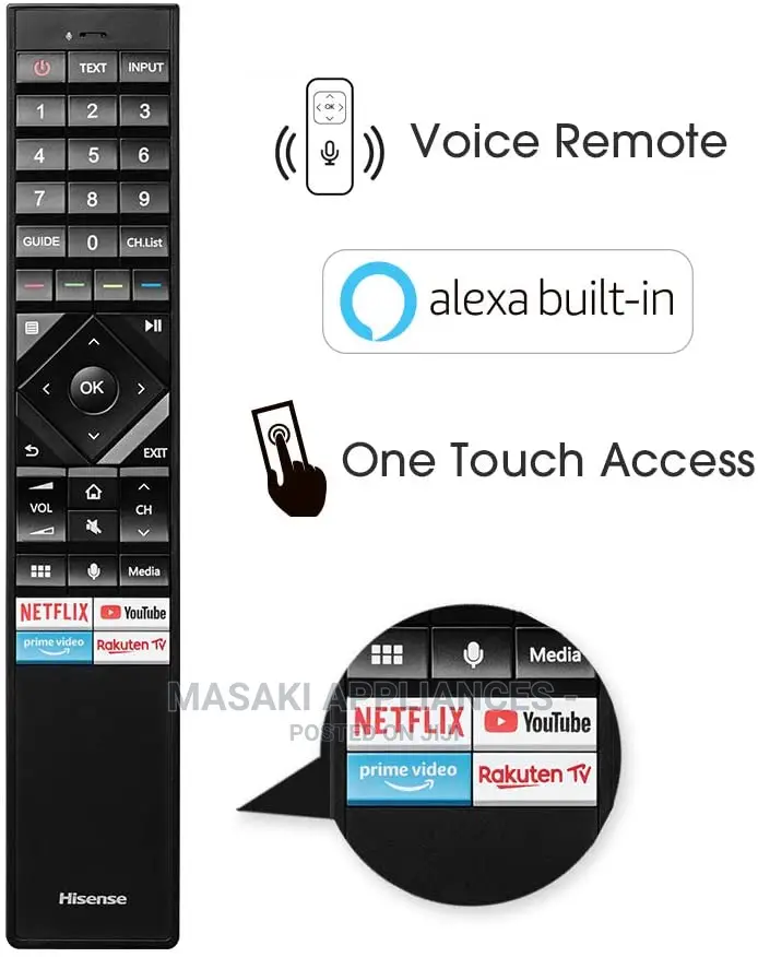 Hisense 55u7qf 55” Uled Smart TV Alexa Wi-Fi,Netflix Qua