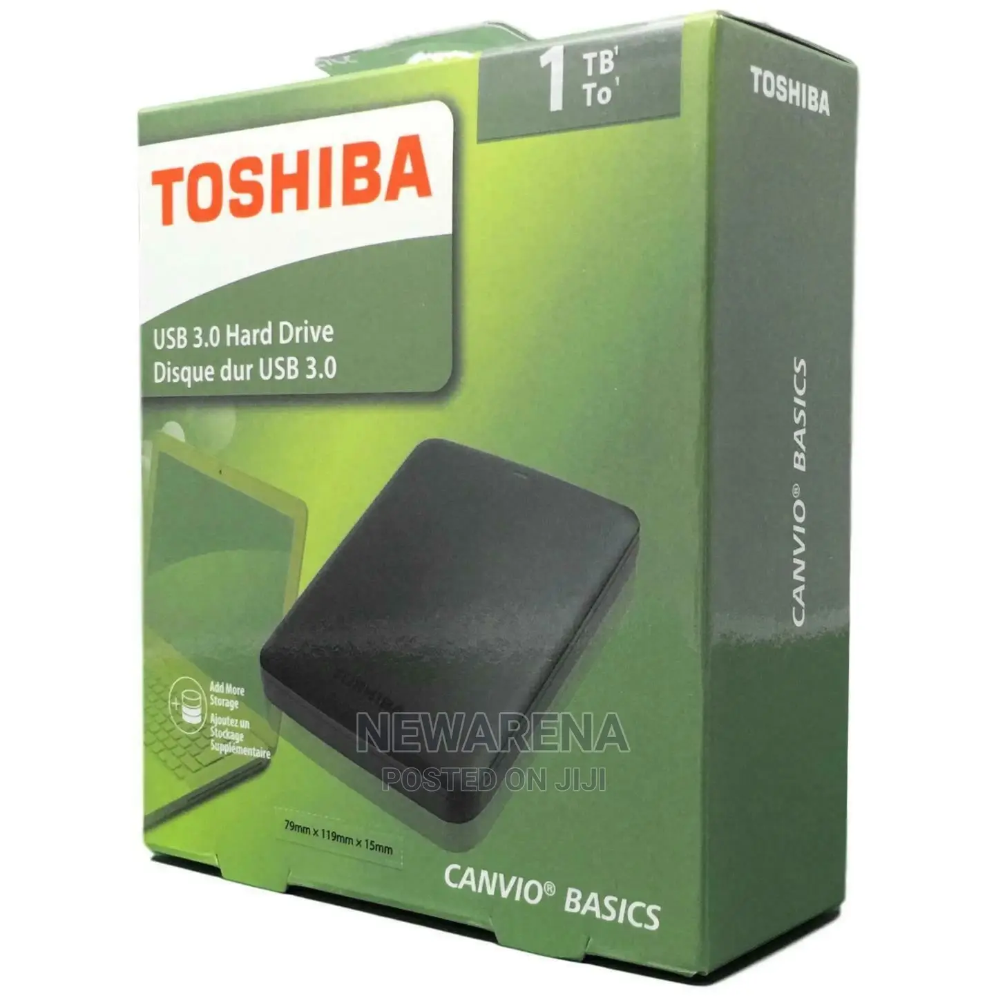 1TB External Hard Drive (Toshiba Canvio Basics)