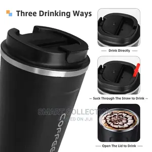 Vacuum Insulated Travel Coffee Mug Stainless Steel Hot/Cold