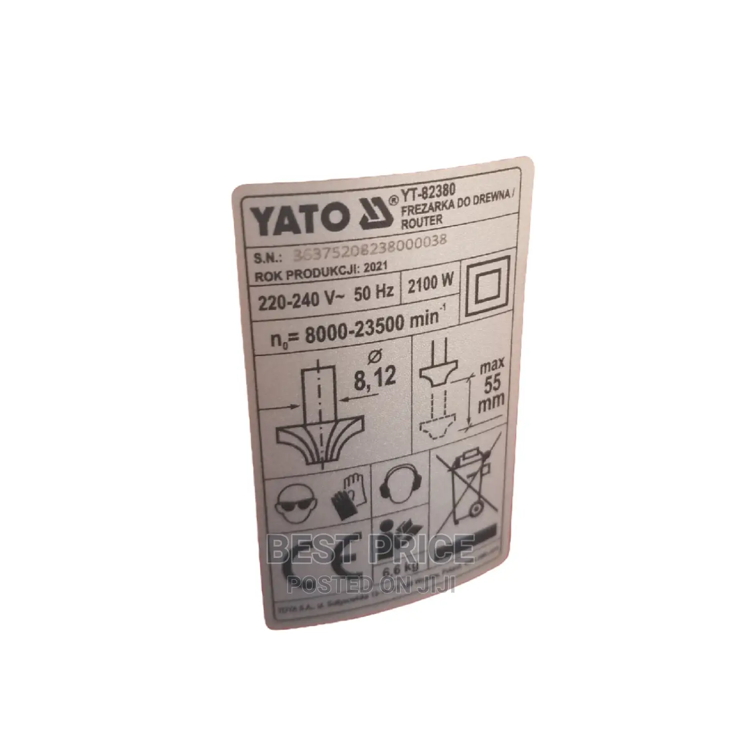 YATO 2100 Watt Wood Router YT-82380