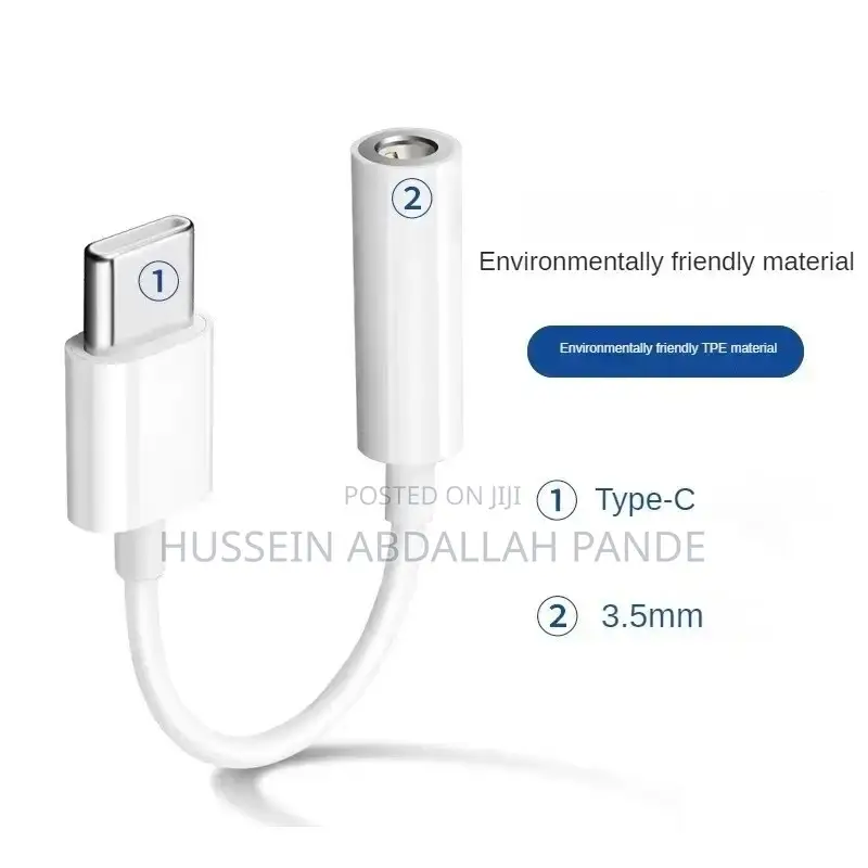 Type C to 3.5 Mm Aux Adapter Type-C 3 5 Jack Audio Cable