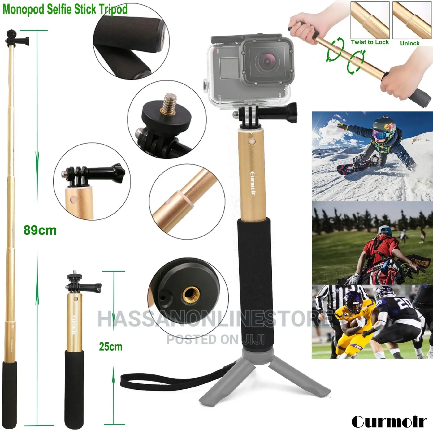 Gurmoir Accessories With Waterproof Case for Gopro Hero 10