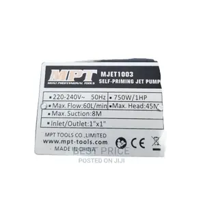 Mpt Self Priming Jet Pump -1003