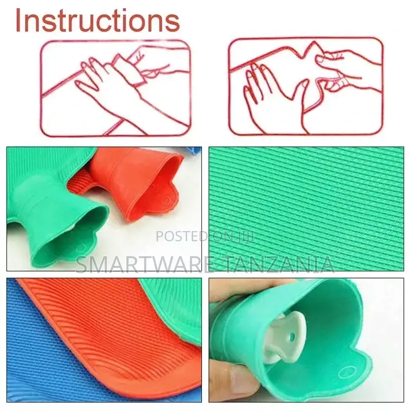 Injection Hot Water Bag 100% Natural Rubber
