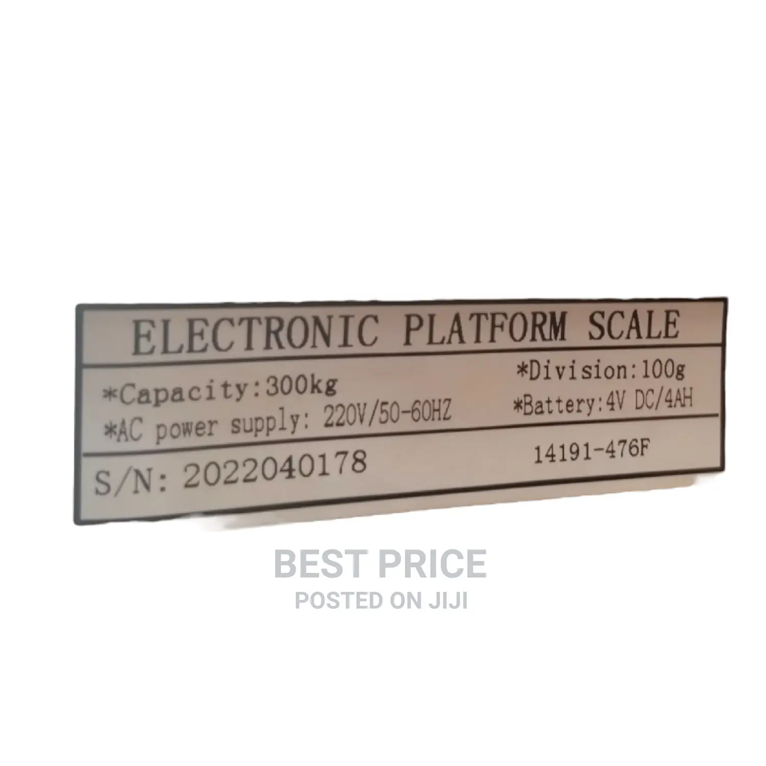 Electronic Platform Scale 300KG