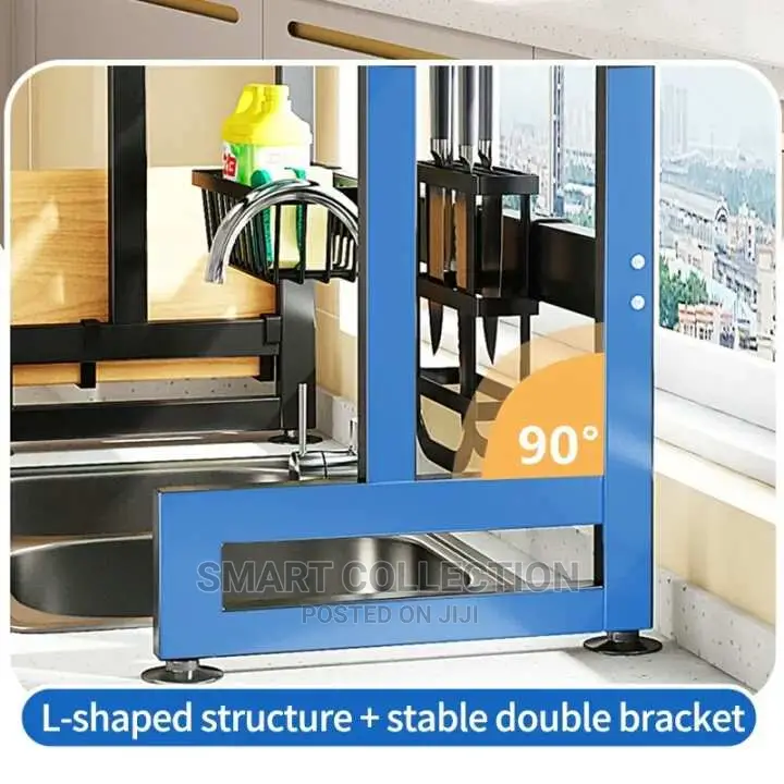 Metal Kitchen Plate/Dish Drainer Drying Rack With Cover