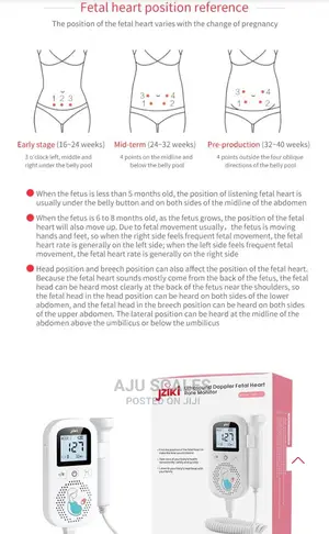 Jziki Ultrasound Fetal Heart Rate Monitor