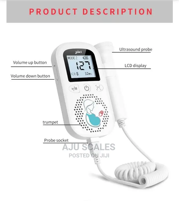 Jziki Ultrasound Fetal Heart Rate Monitor