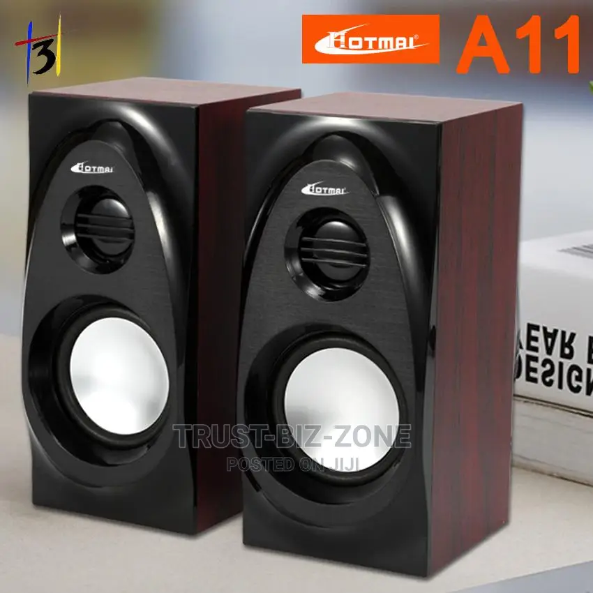 Desktop Computer Wood Speaker Hotmai A11 in Kinondoni Audio & Music